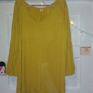 NWOT (mustard) Old Navy blouse, plus size 3X